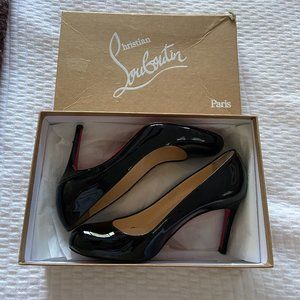 Christian Louboutin simple leather pumps 85mm